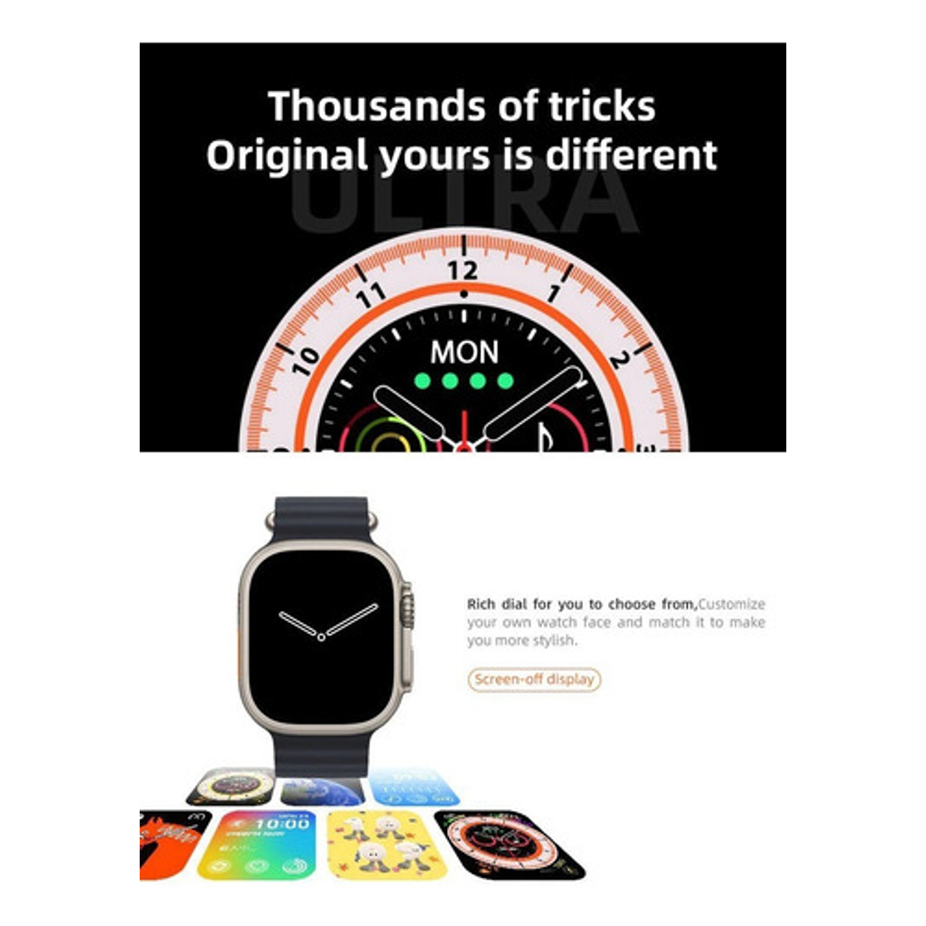 Reloj Smartwatch Serie 8 Ultra Llamada Juego Notificaciones Qs8  25