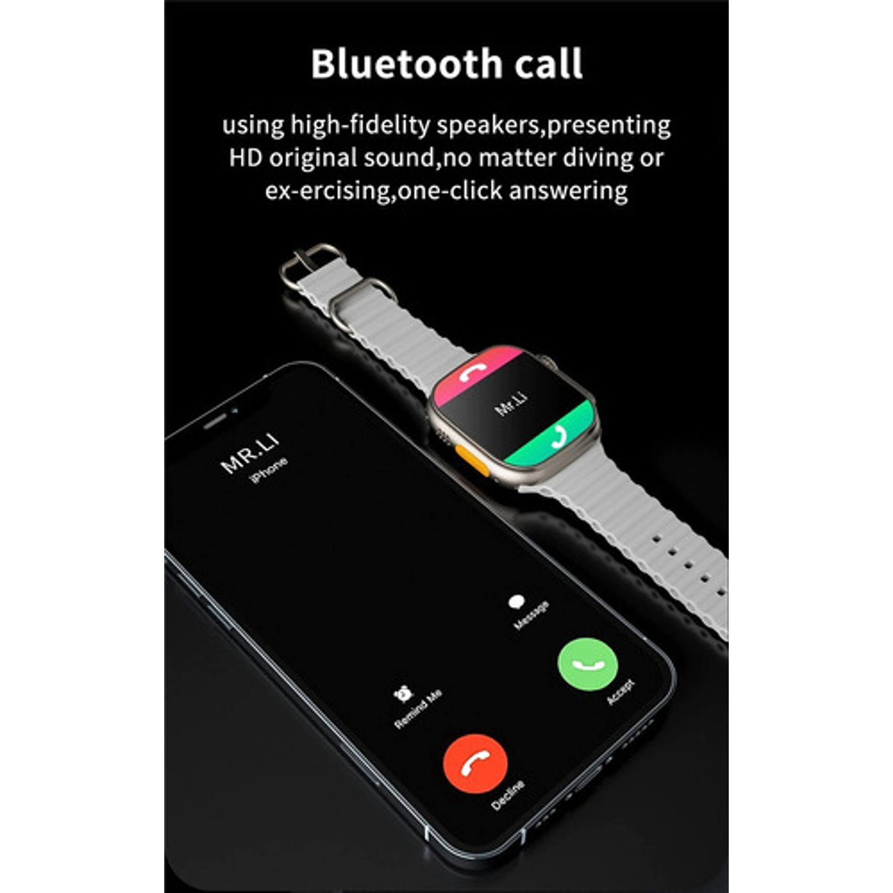 Reloj Smartwatch Serie 8 Ultra Llamada Juego Notificaciones Qs8  26