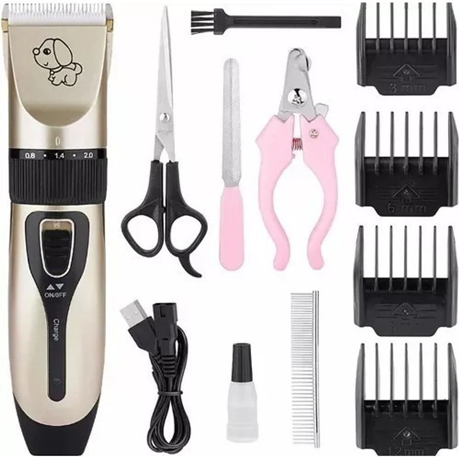 Maquina Cortar Pelo Perros Cortadora Canina Accesorios 1