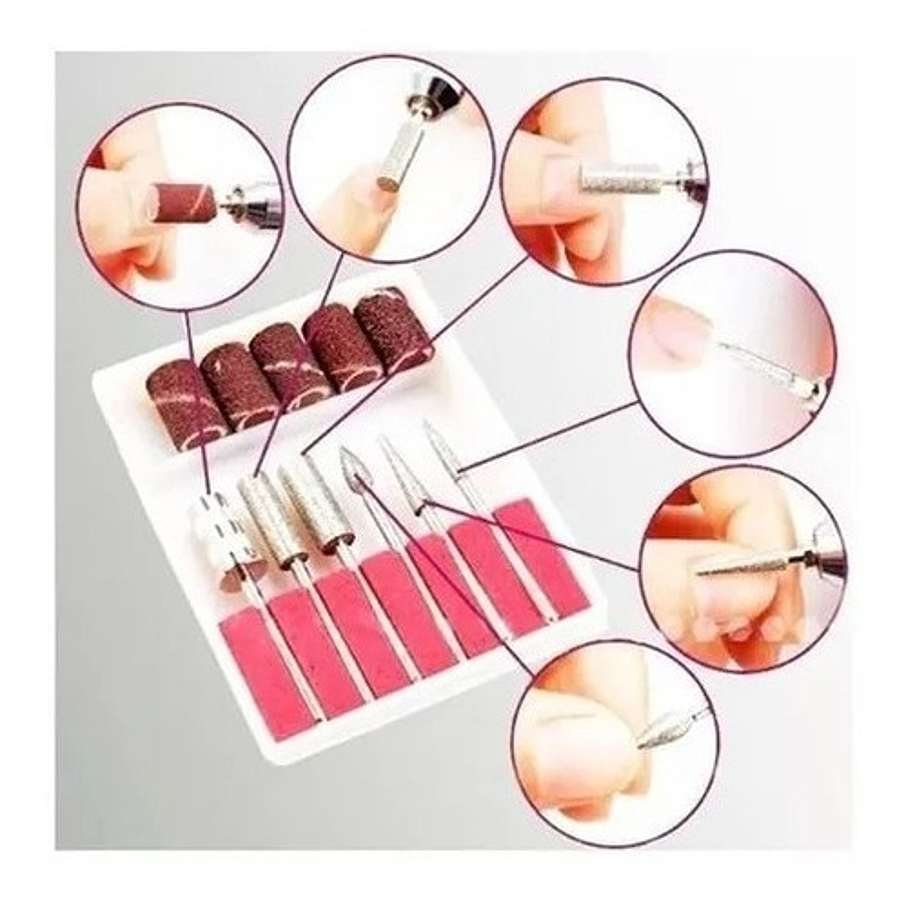 Set Torno Profesional Para Uñas Manicure Pedicure 4