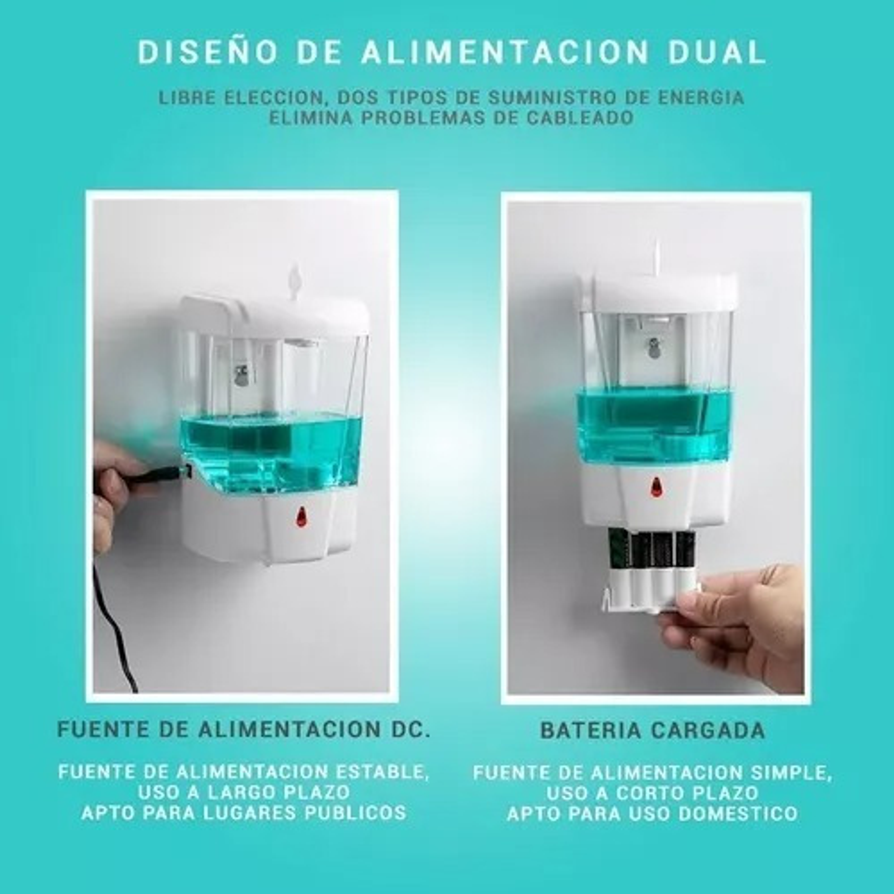 Dispensador Electrico Sin Contacto De Jabón O Alcohol Gel  6