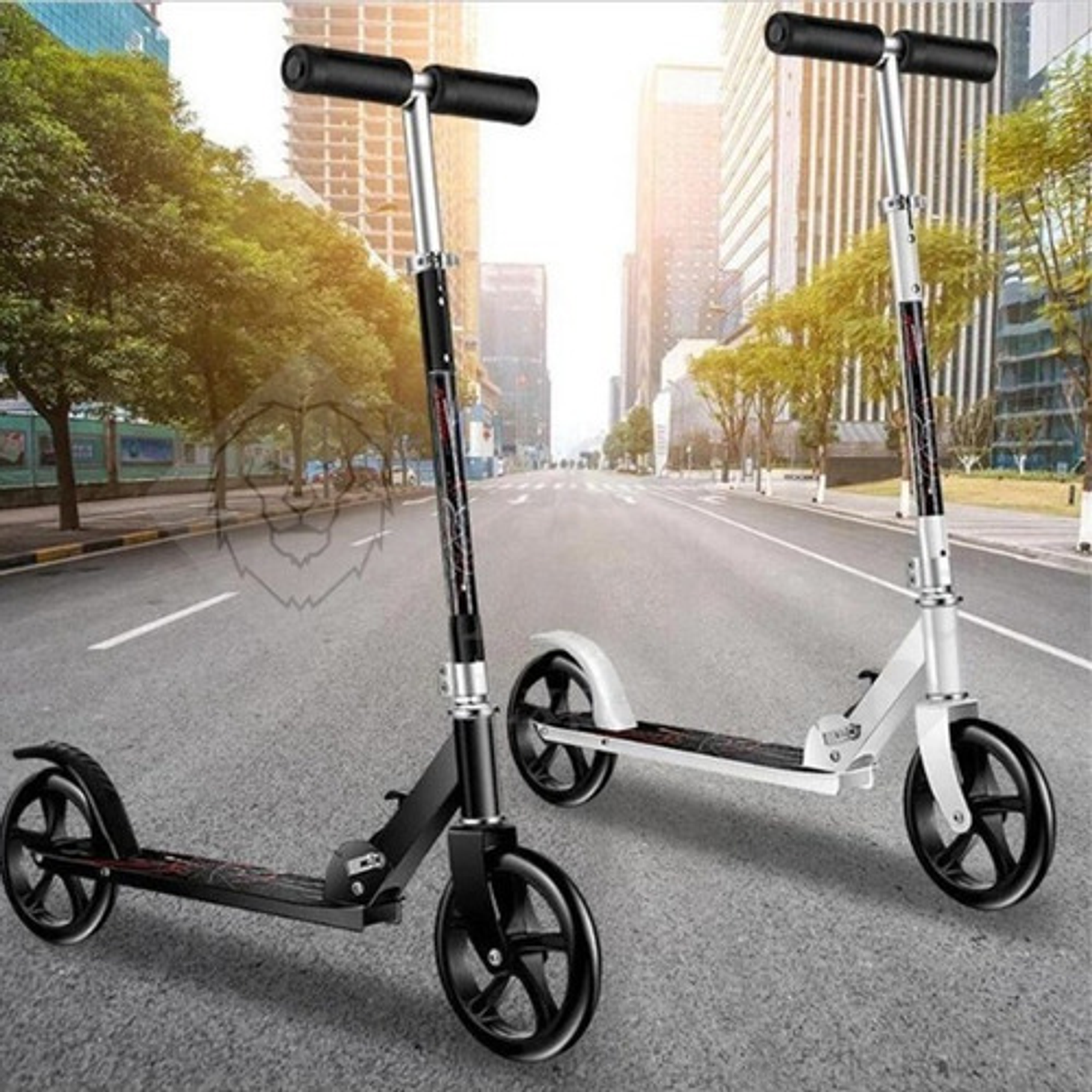 Scooter Metálico Edad 8 A 17 Resistente Ajustable Unisex 2