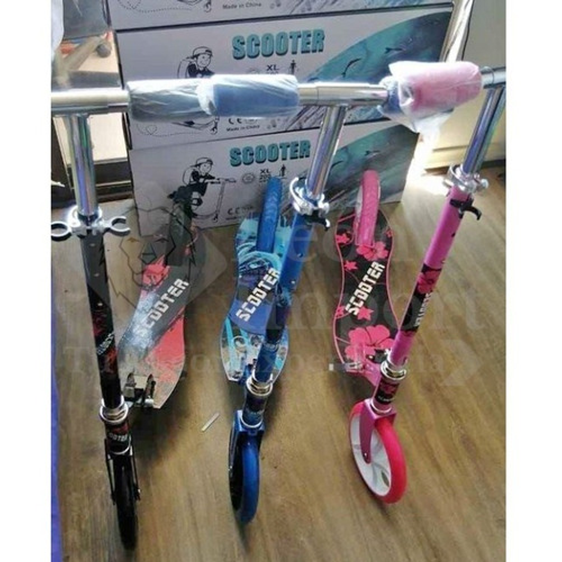 Scooter Metálico Edad 8 A 17 Resistente Ajustable Unisex 6