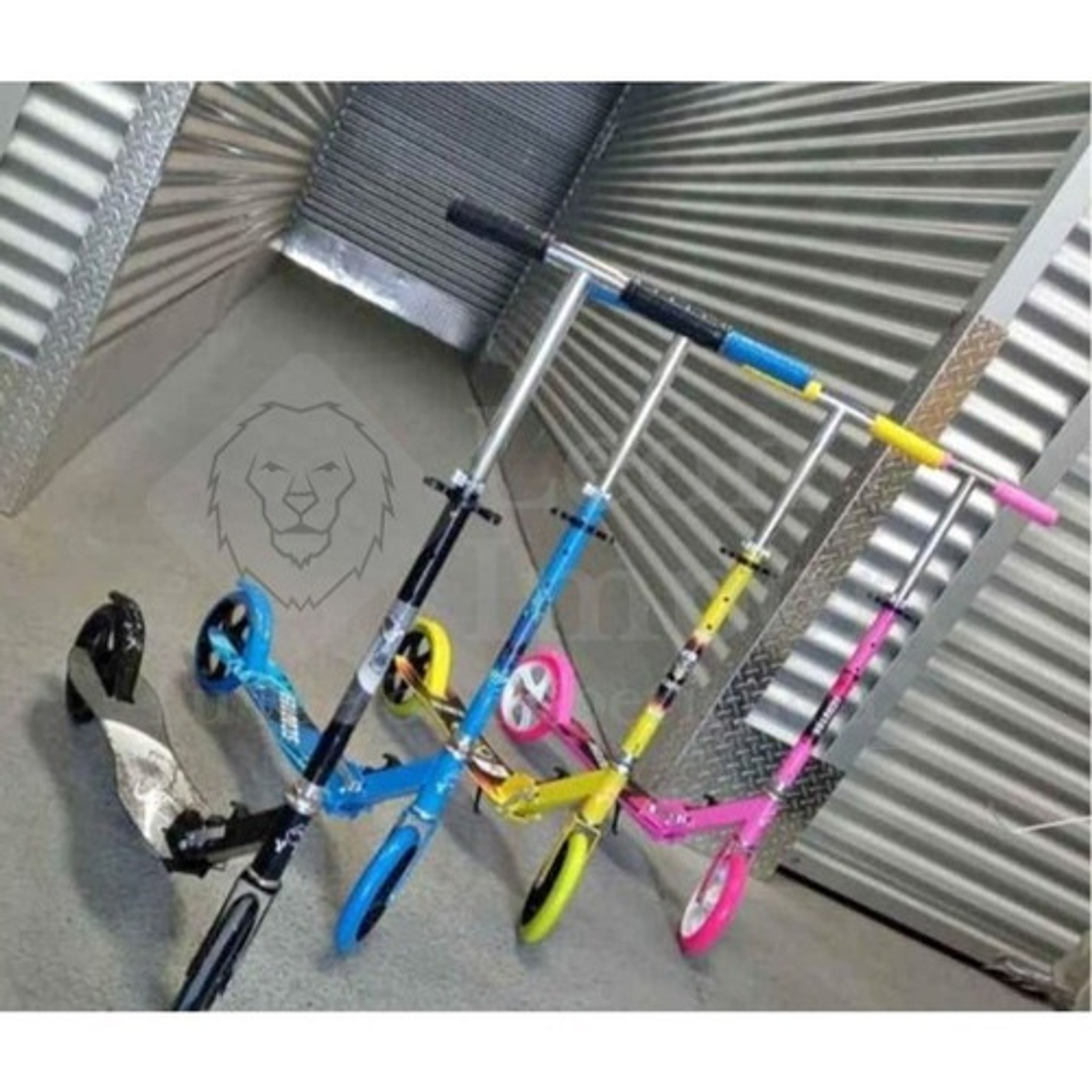 Scooter Metálico Edad 8 A 17 Resistente Ajustable Unisex 8