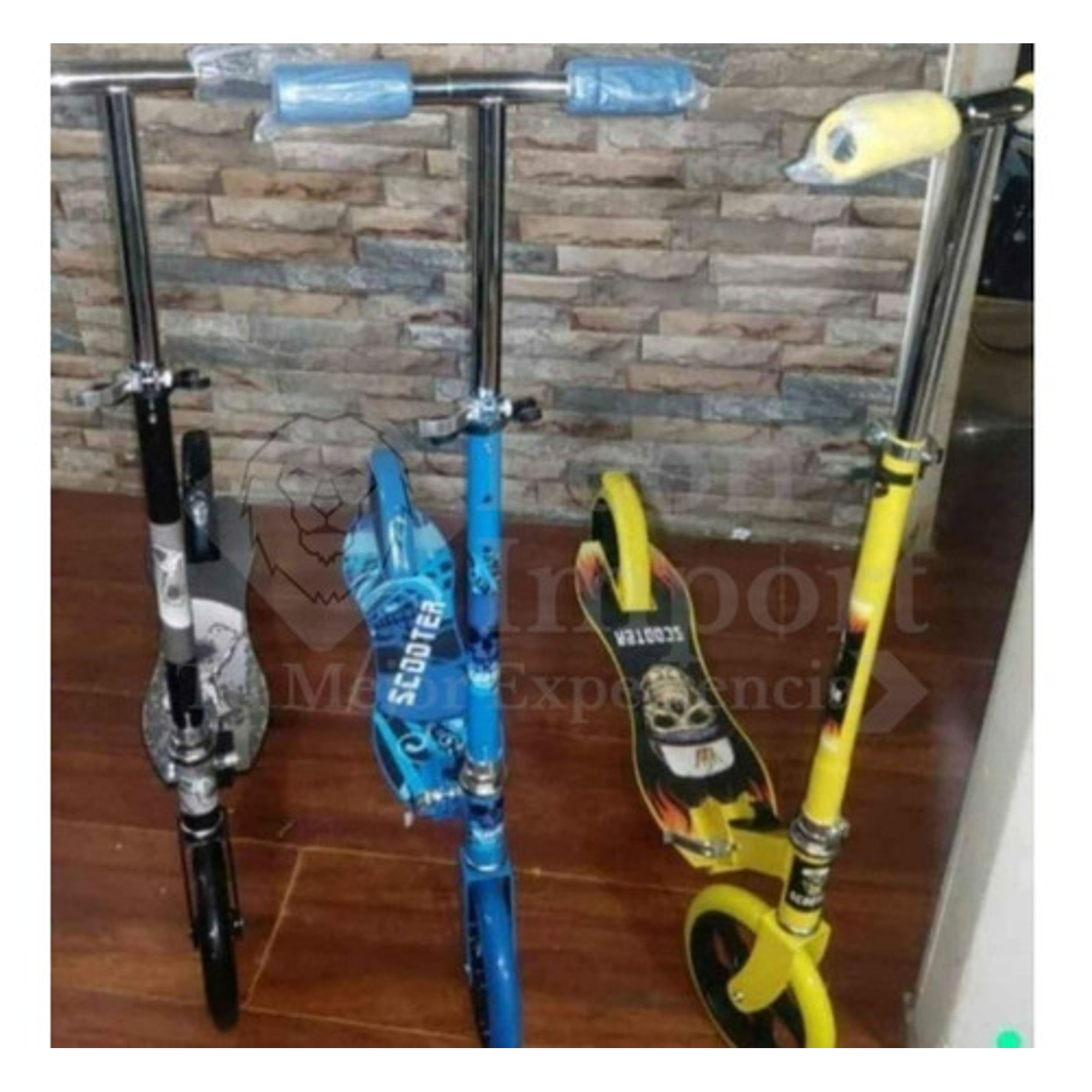 Scooter Metálico Edad 8 A 17 Resistente Ajustable Unisex 9