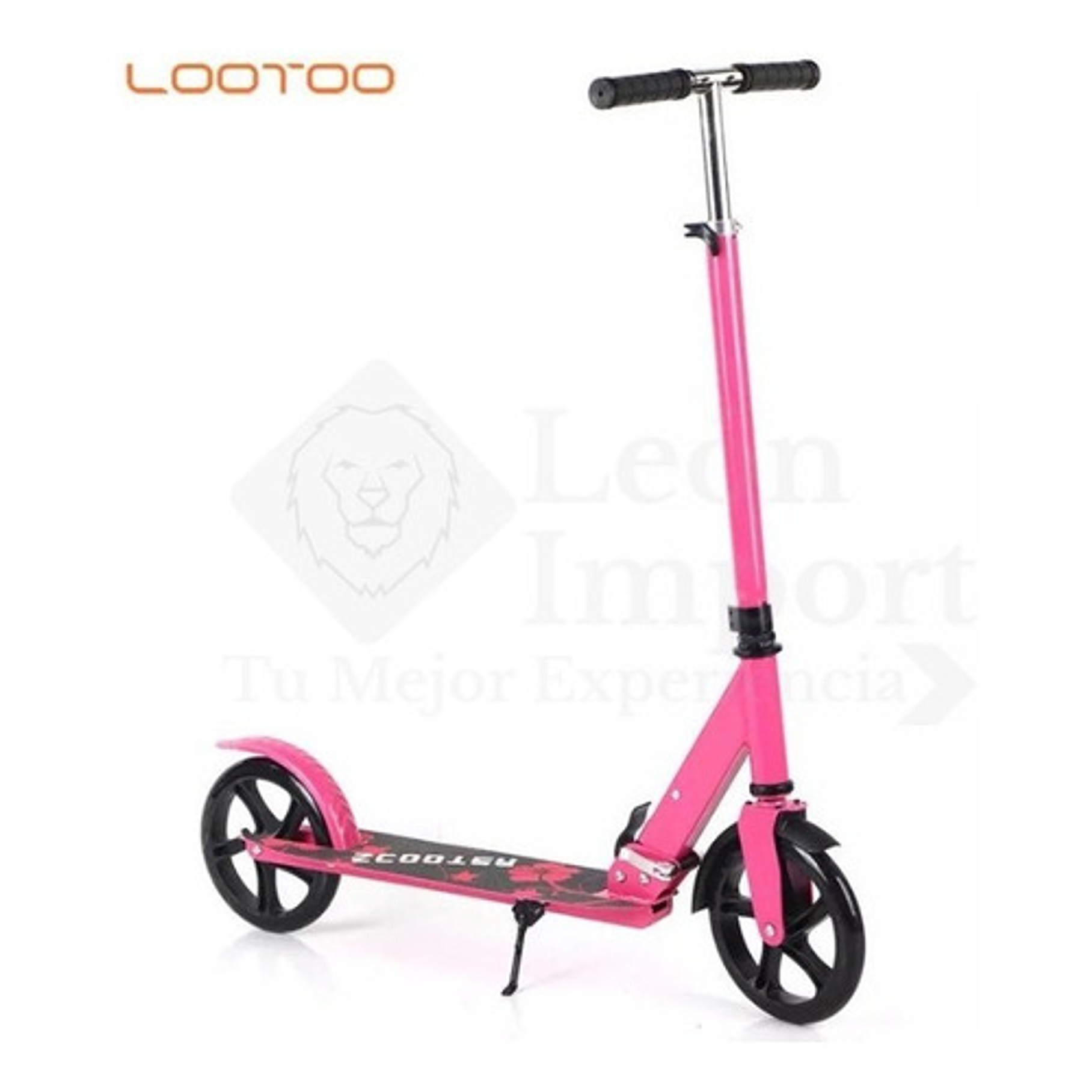 Scooter Metálico Edad 8 A 17 Resistente Ajustable Unisex 25