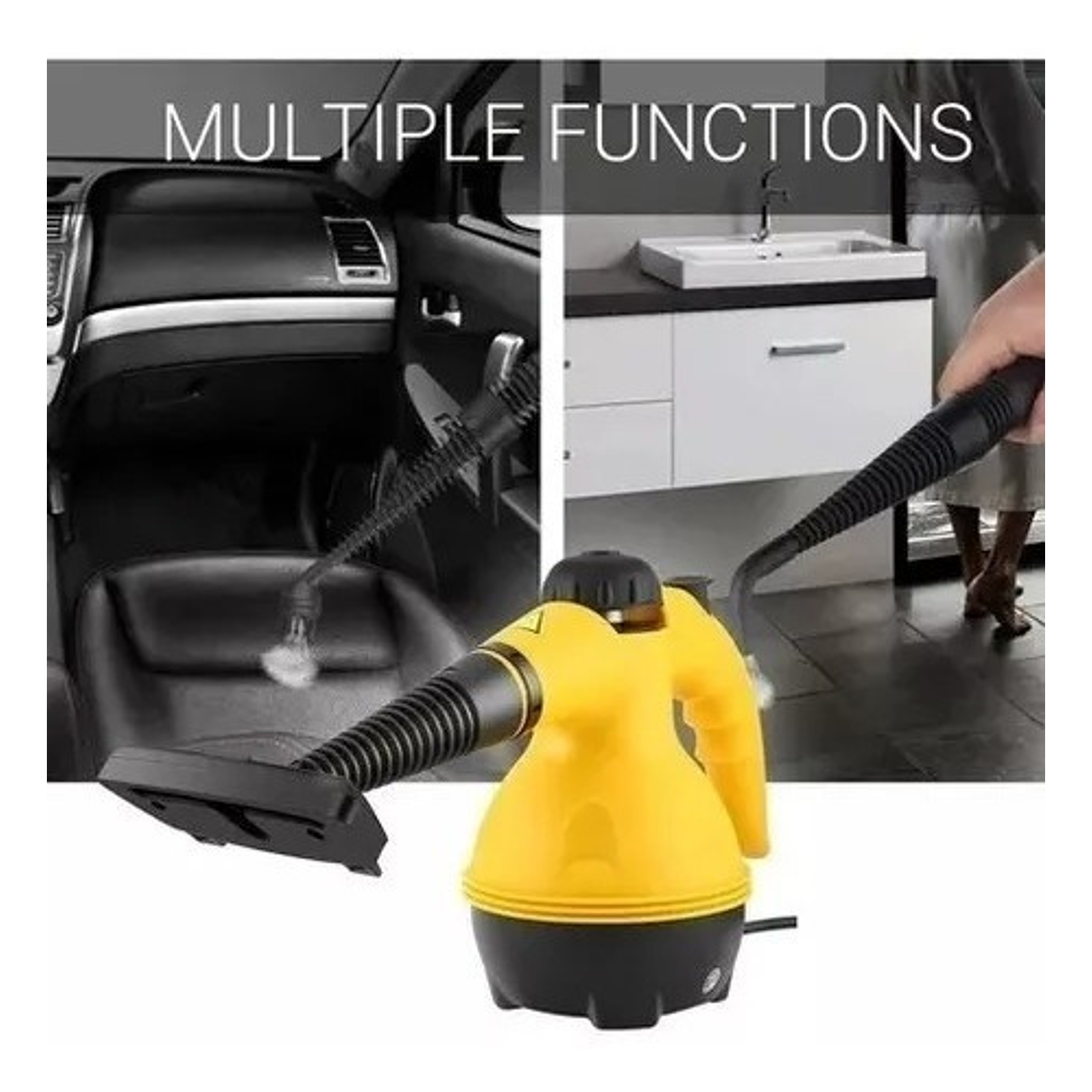 Mopa Vapor Maquina Lava Alfombras Limpiadora Vapor Auto Casa 7