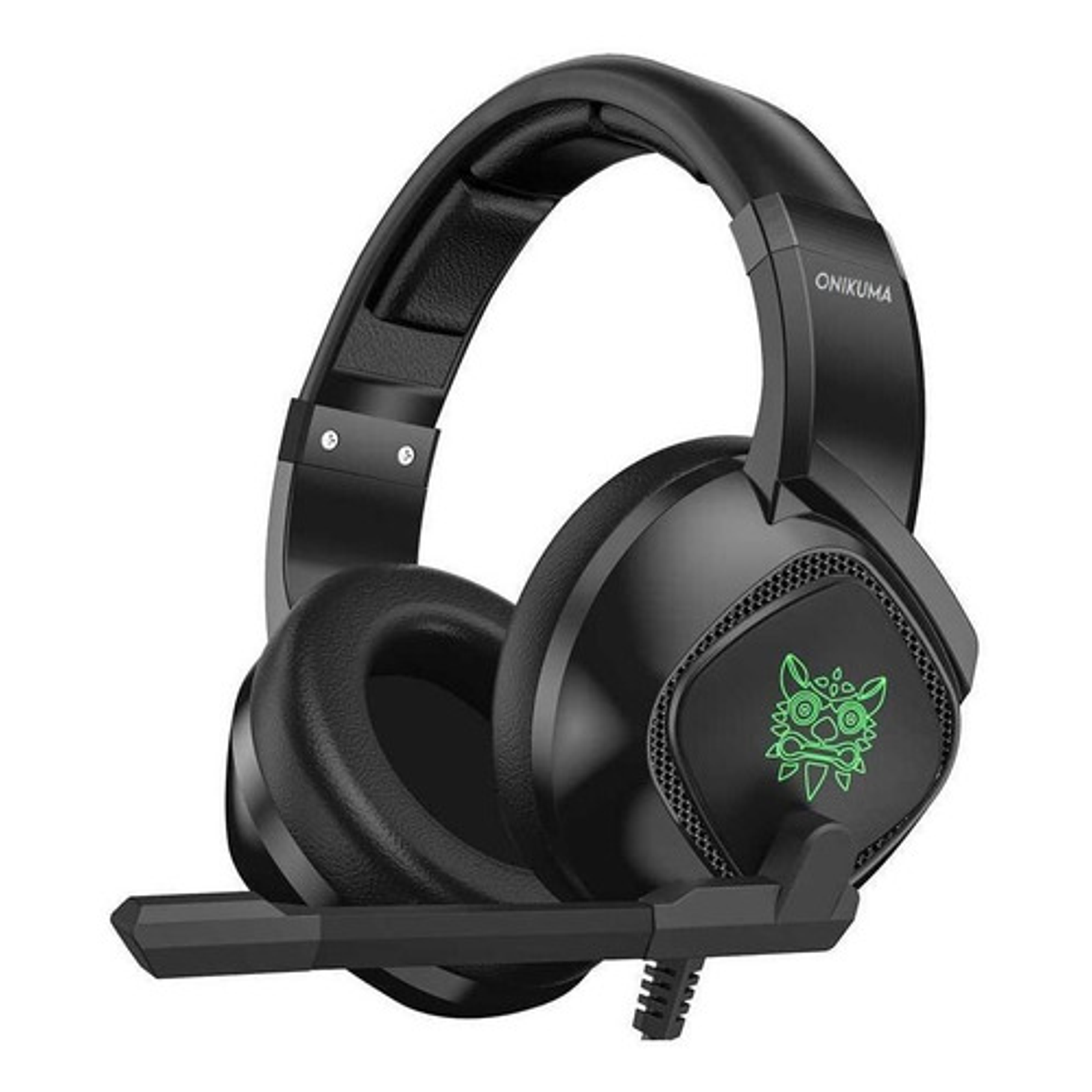 Audífonos Gamer Onikuma K19 Negro Con Luz  Rgb Led 2