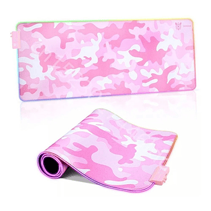 Mousepad Onikuma G5  Rosada Con Luces Rgb 80x30