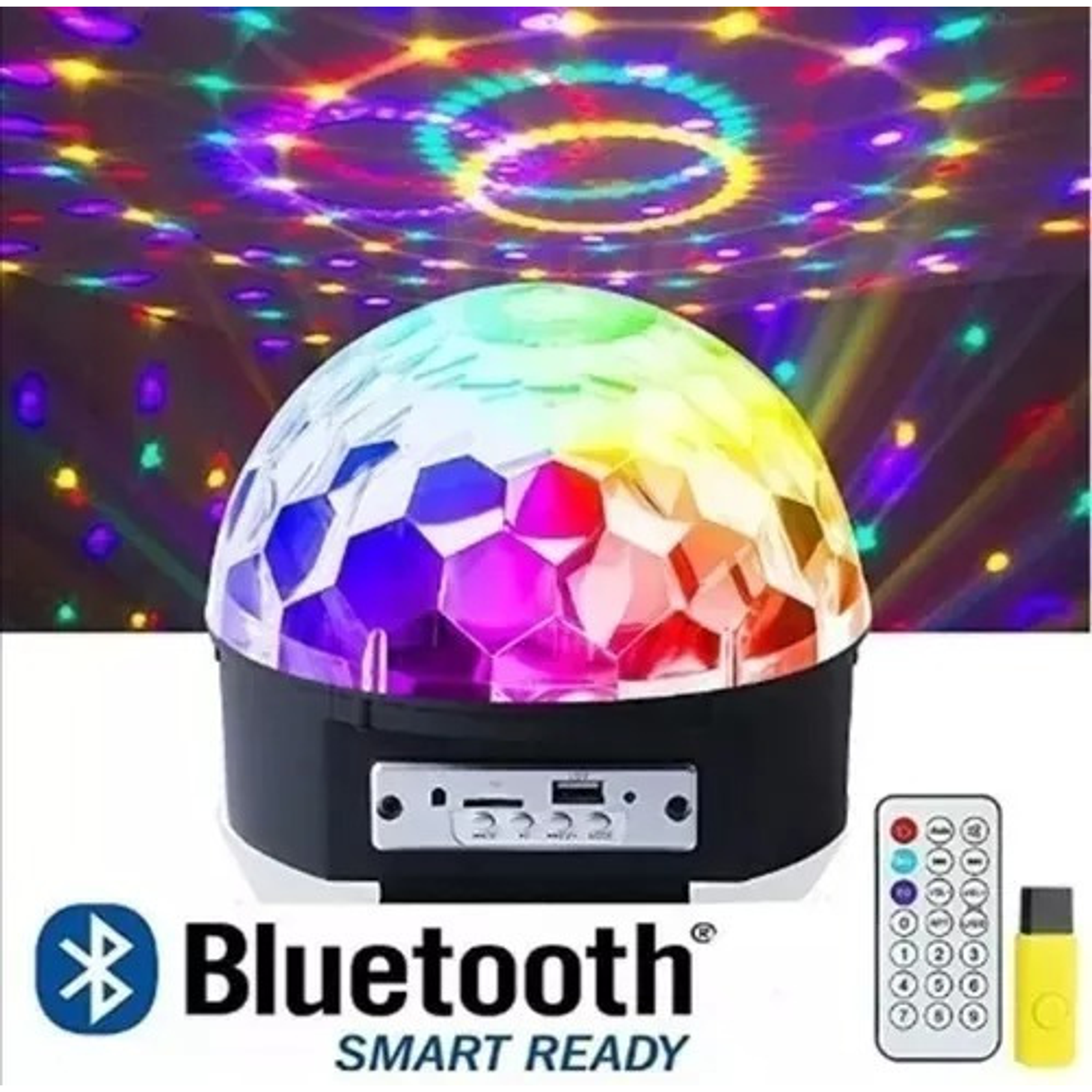Reproductor Mp3 Bola Mágica De Luz Led Bluetooth 1