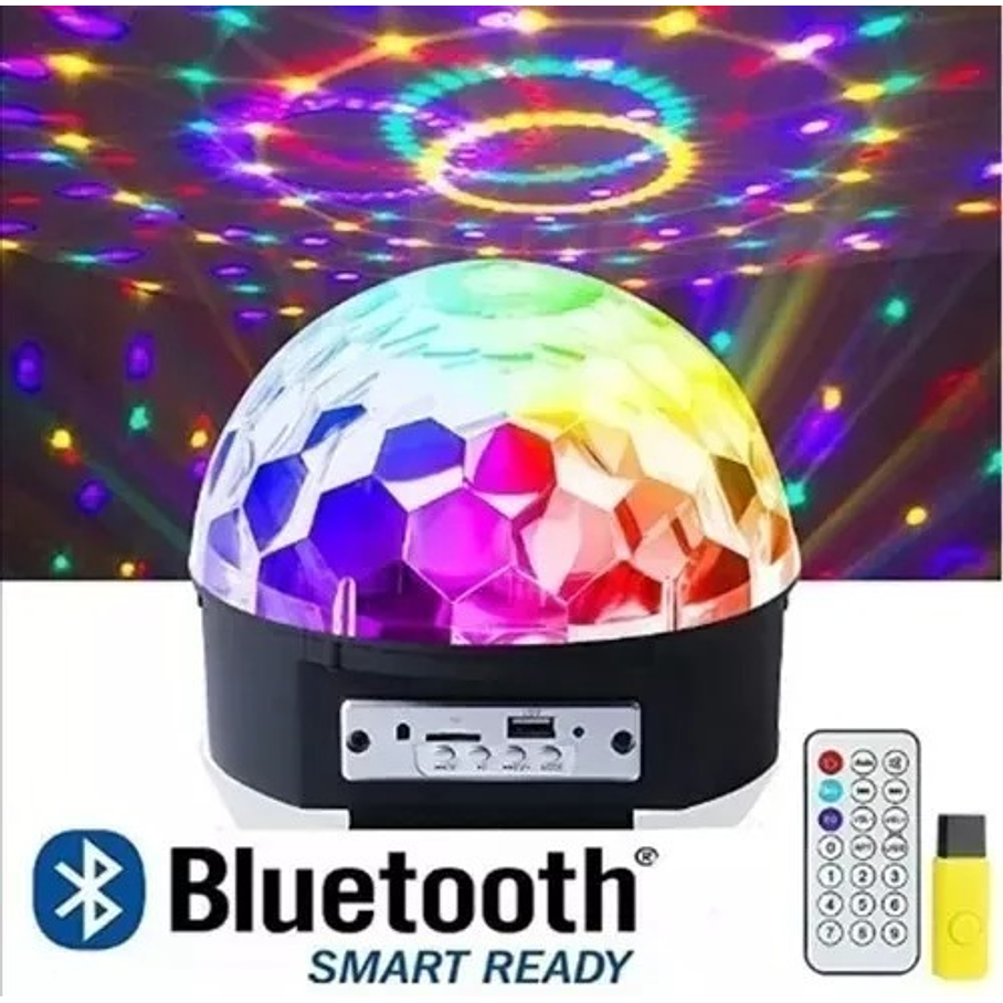 Reproductor Mp3 Bola Mágica De Luz Led Bluetooth 1