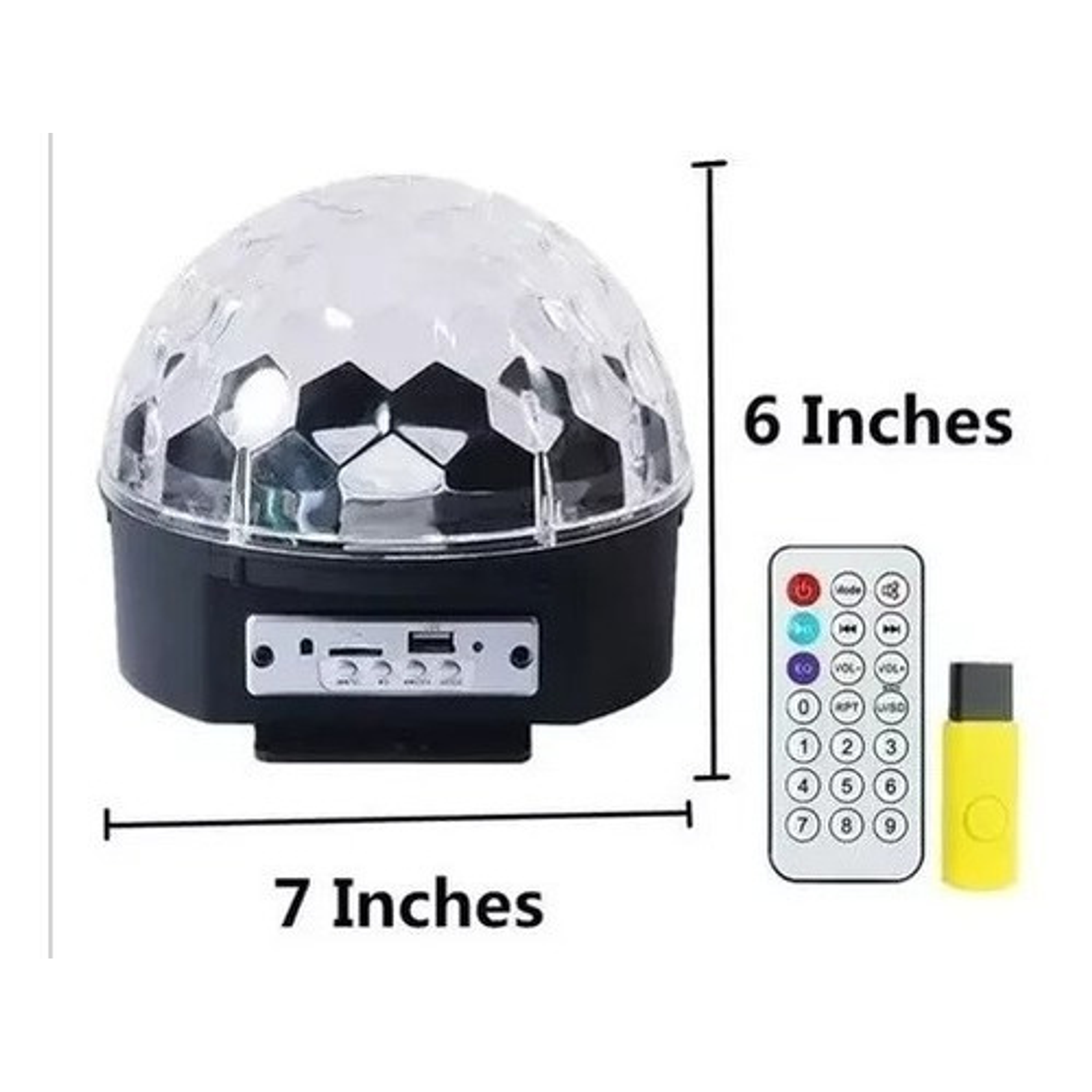 Reproductor Mp3 Bola Mágica De Luz Led Bluetooth 4