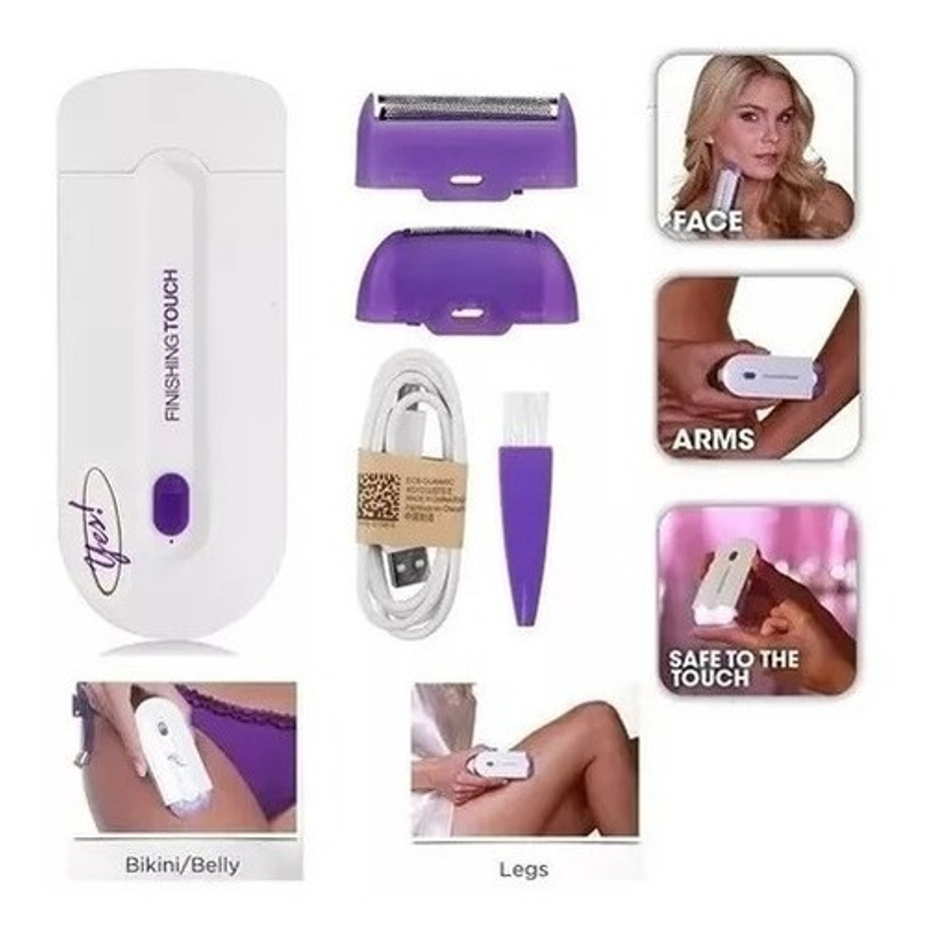Depiladora Mujer Con Sensor Luz Láser Removedor Recortadora  1