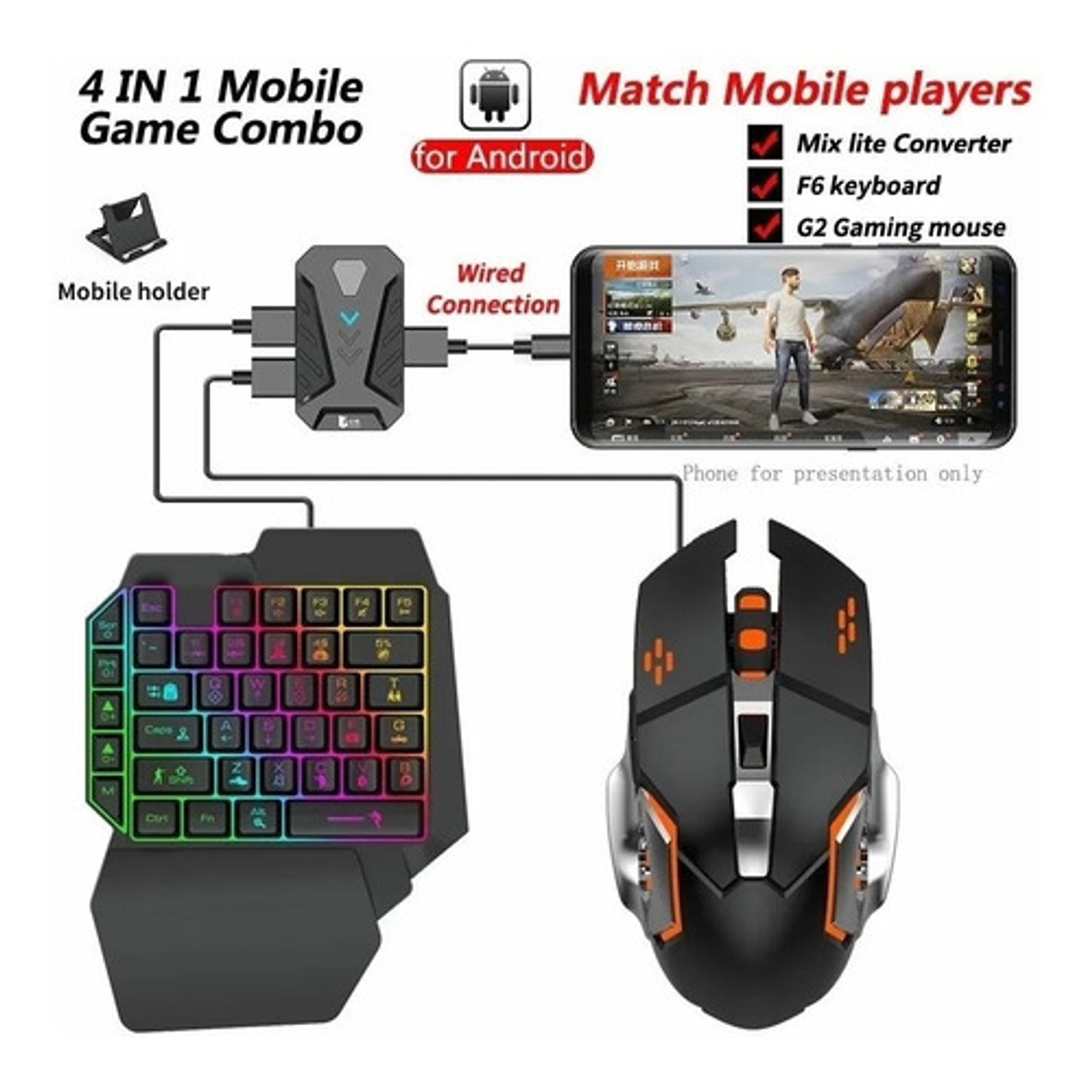Convertidor De Teclado Y Mouse Para Juegos Móviles  2