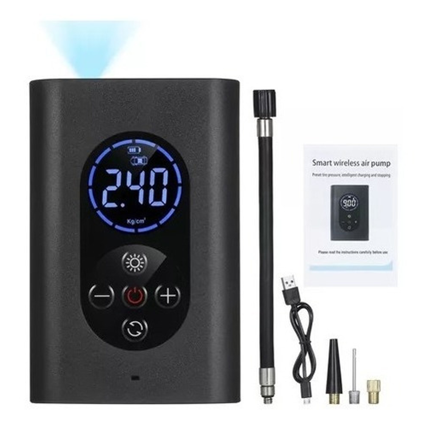 Compresor De Aire Bomba Aire Neumático Portátil Auto moto 1