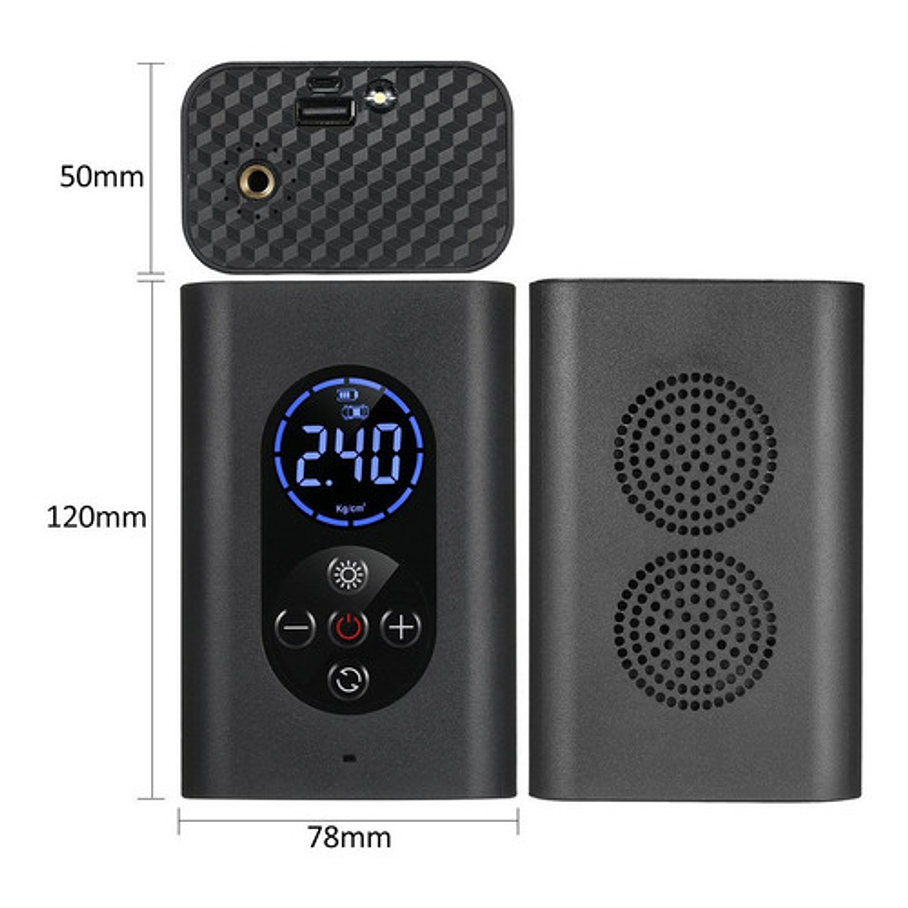 Compresor De Aire Bomba Aire Neumático Portátil Auto moto 2