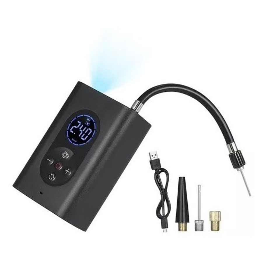 Compresor De Aire Bomba Aire Neumático Portátil Auto moto 3