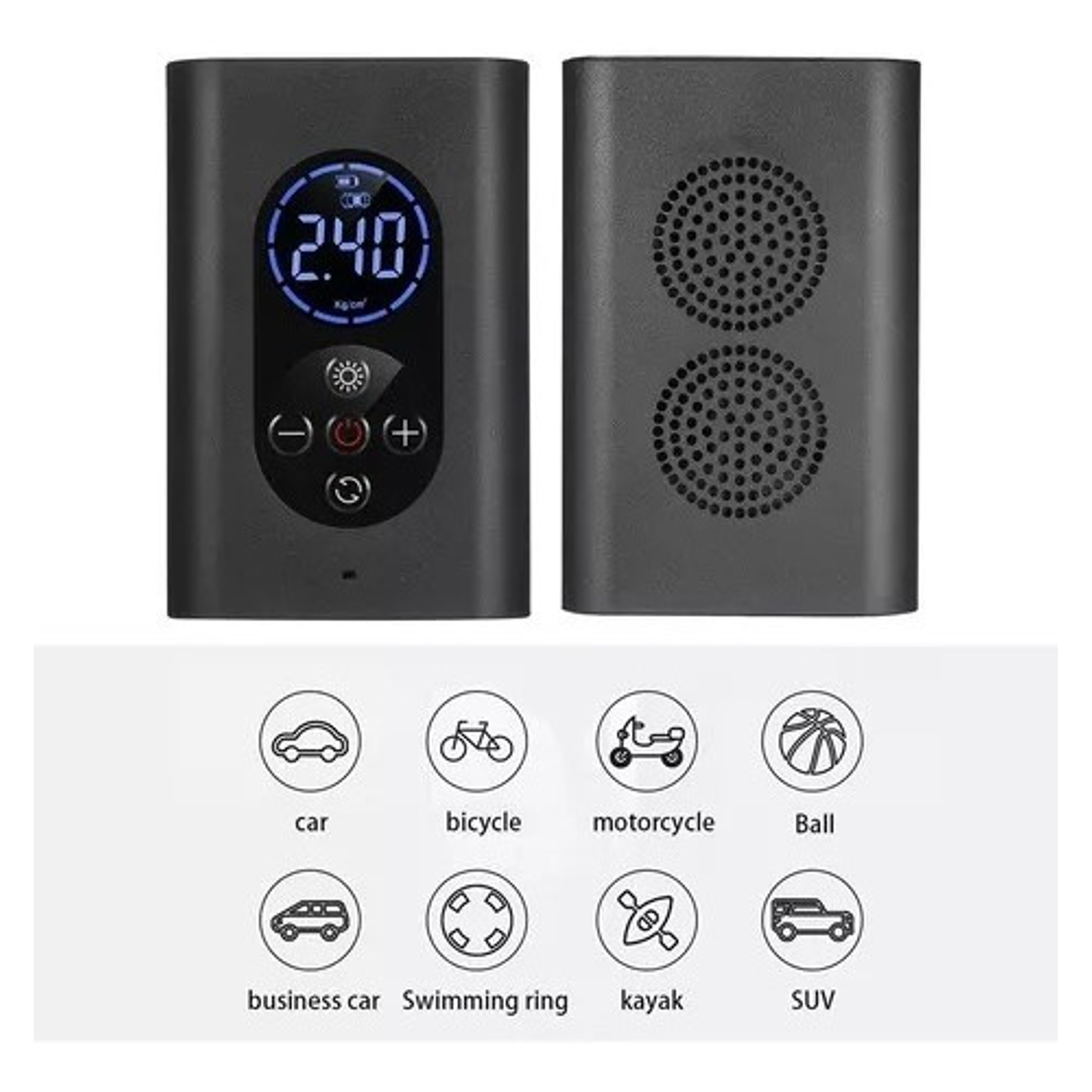 Compresor De Aire Bomba Aire Neumático Portátil Auto moto 5