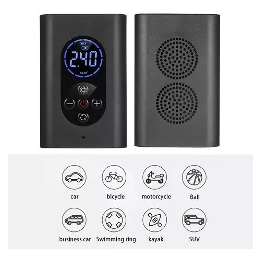 Compresor De Aire Bomba Aire Neumático Portátil Auto moto 5