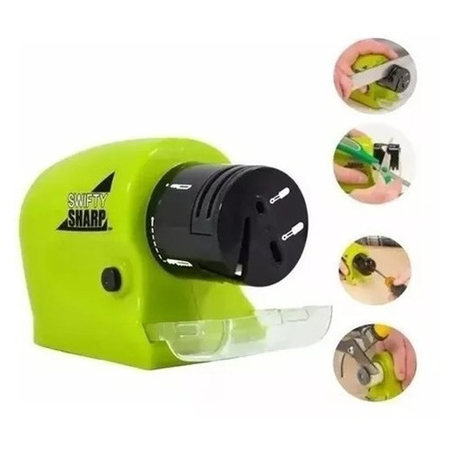 Afilador Cuchillos Tijeras Eléctrico A Pilas Fácil Y Rápido 1