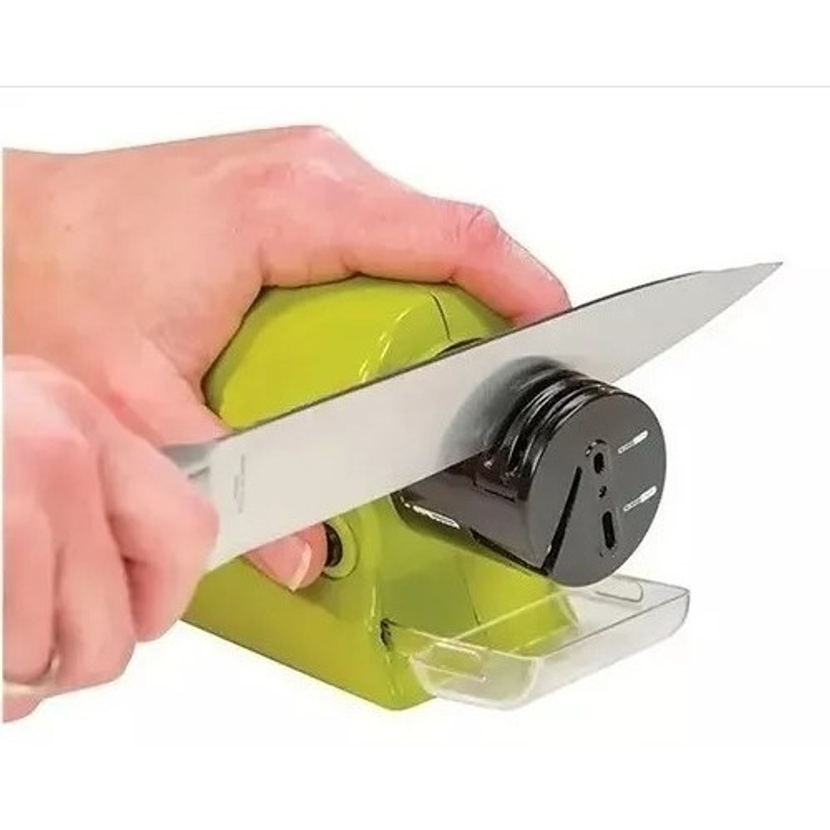 Afilador Cuchillos Tijeras Eléctrico A Pilas Fácil Y Rápido 2