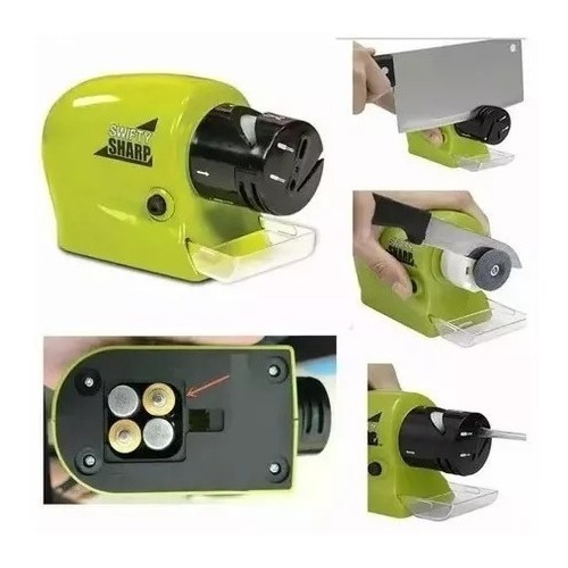 Afilador Cuchillos Tijeras Eléctrico A Pilas Fácil Y Rápido 5