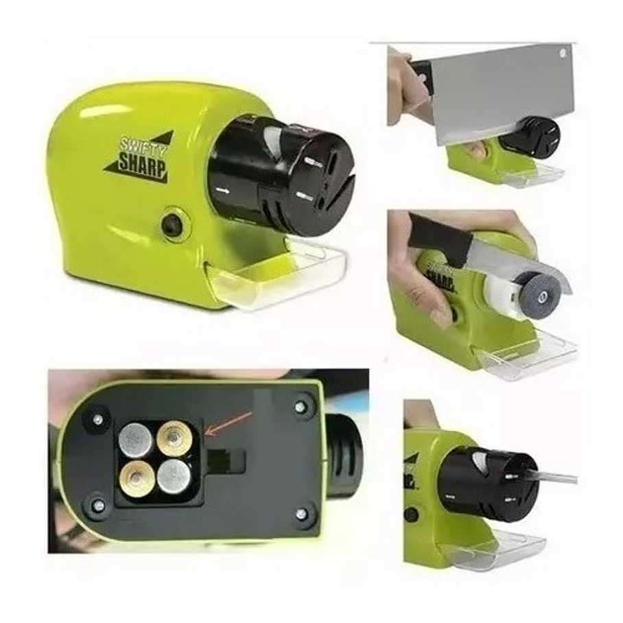 Afilador Cuchillos Tijeras Eléctrico A Pilas Fácil Y Rápido 5