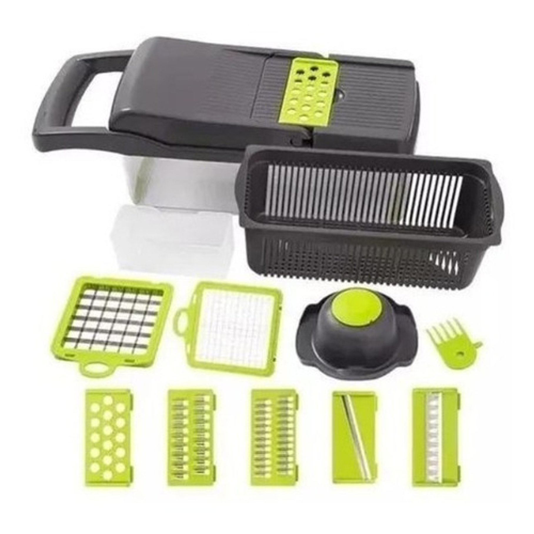 Rallador Picador Cortador Frutas Y Verduras Multiuso 14 En 1 2