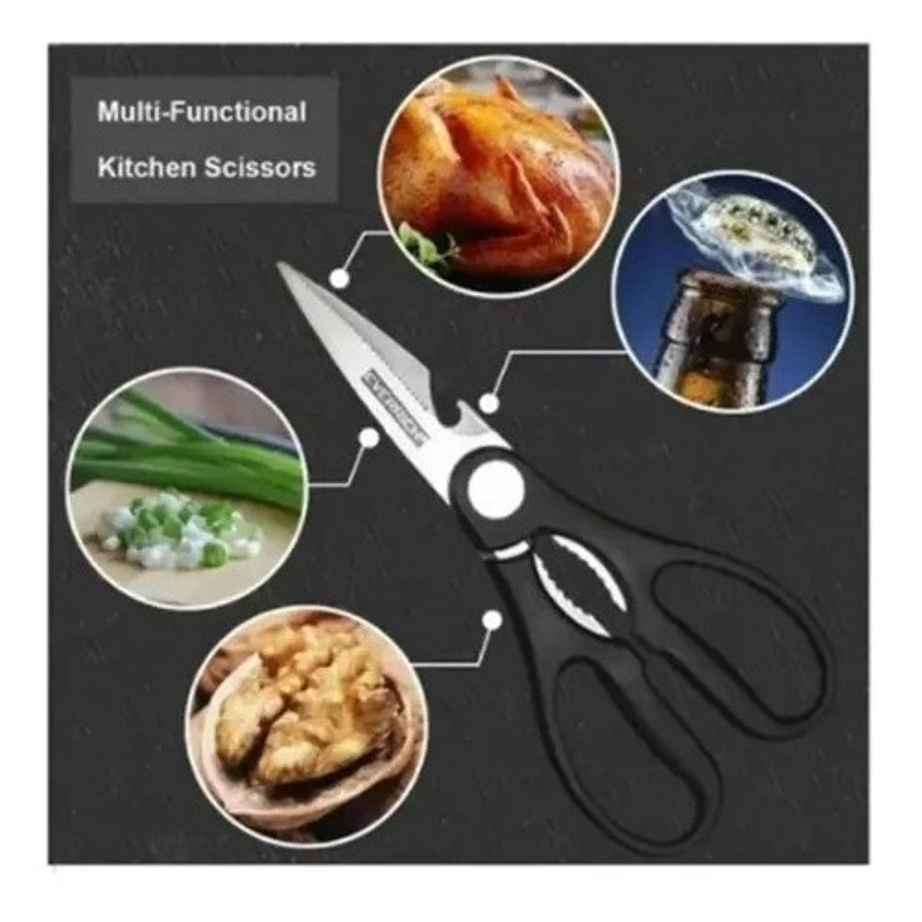 Set De 6 Cuchillos Juego Cuchillos Cocina Tijera Pelador Pro 3