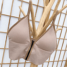 Crop Top Sujetador Con Cremallera Brasier Top Deportivo  16