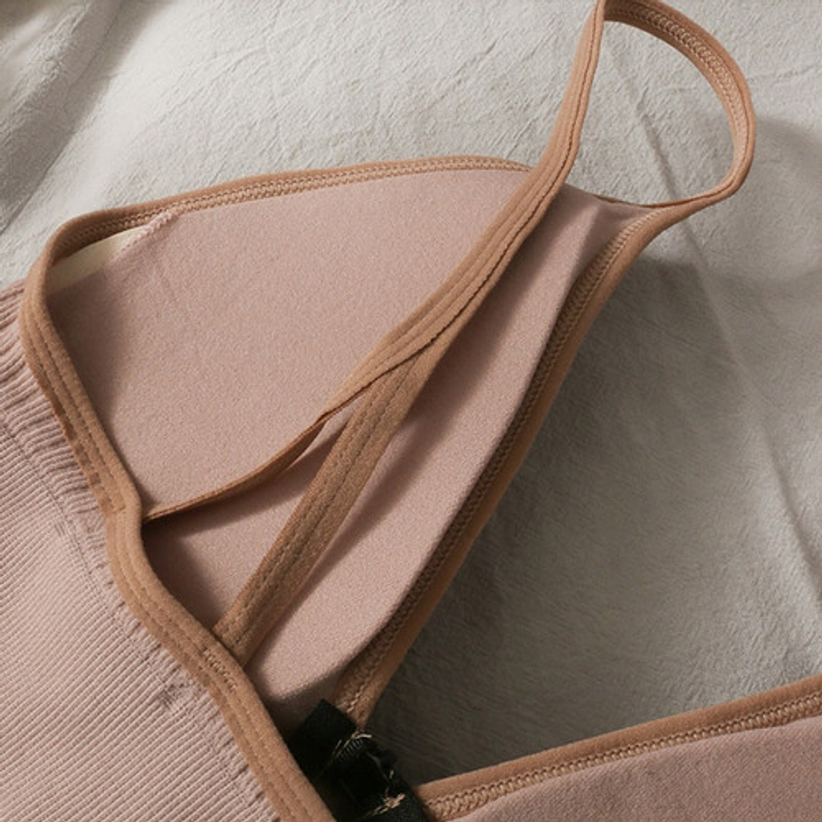 Crop Top Sujetador Con Cremallera Brasier Top Deportivo  19