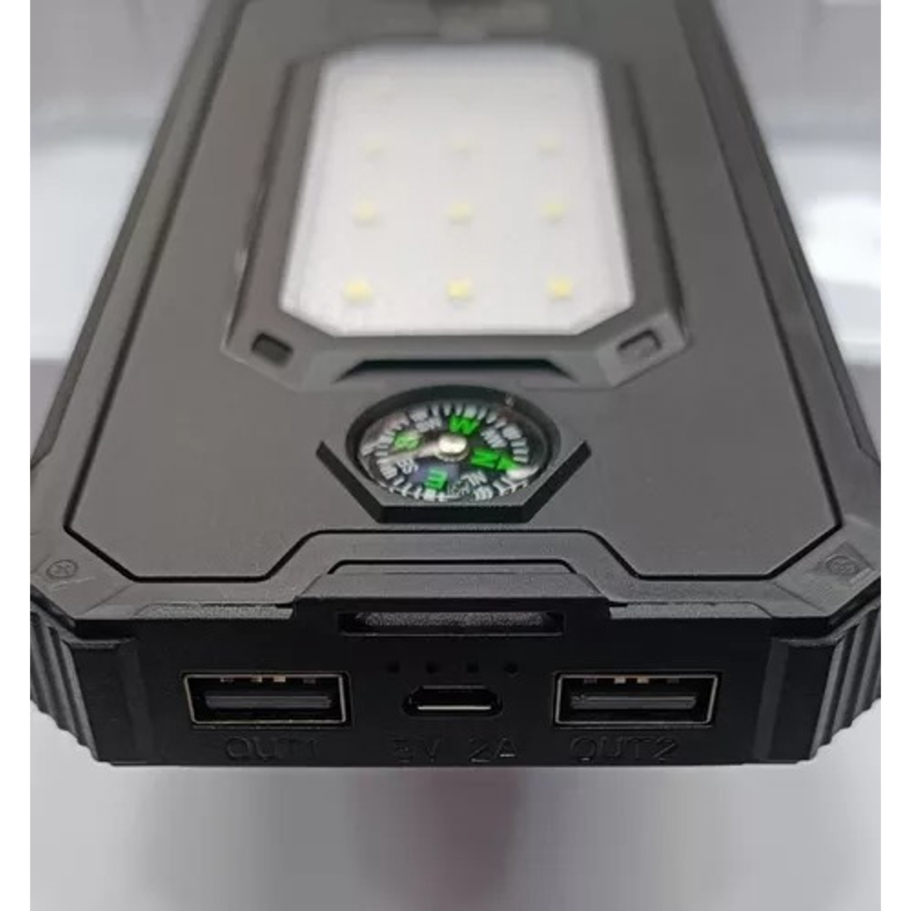 Cargador Portátil Bateria Solar Brújula Aventura 2