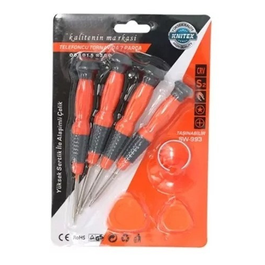 Kit De Destornilladores Para Teléfonos Set X 7 Piezas 4