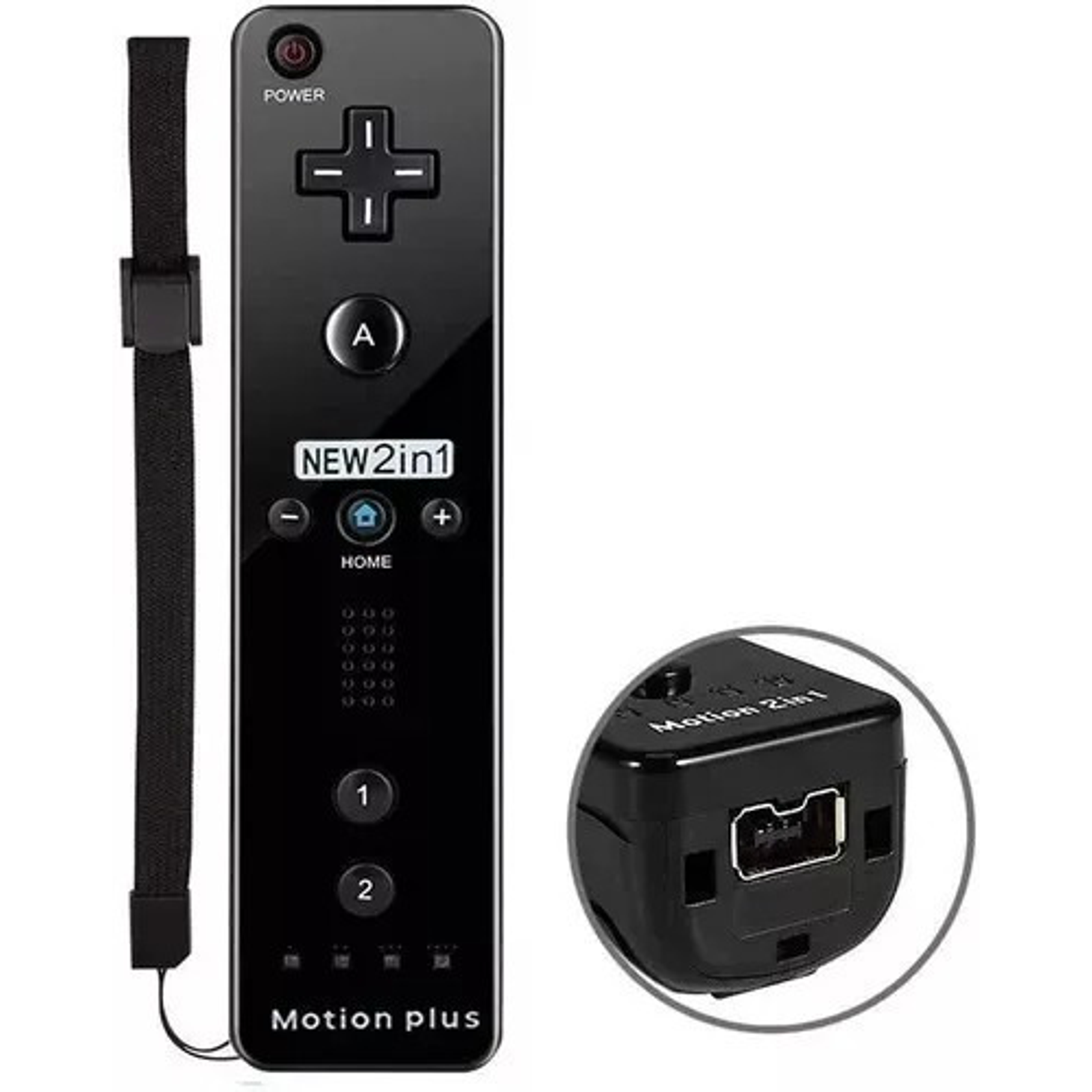 Joystick Para Wii Negro Control Wii Wiimote Mando Wii + Nunchuk 1