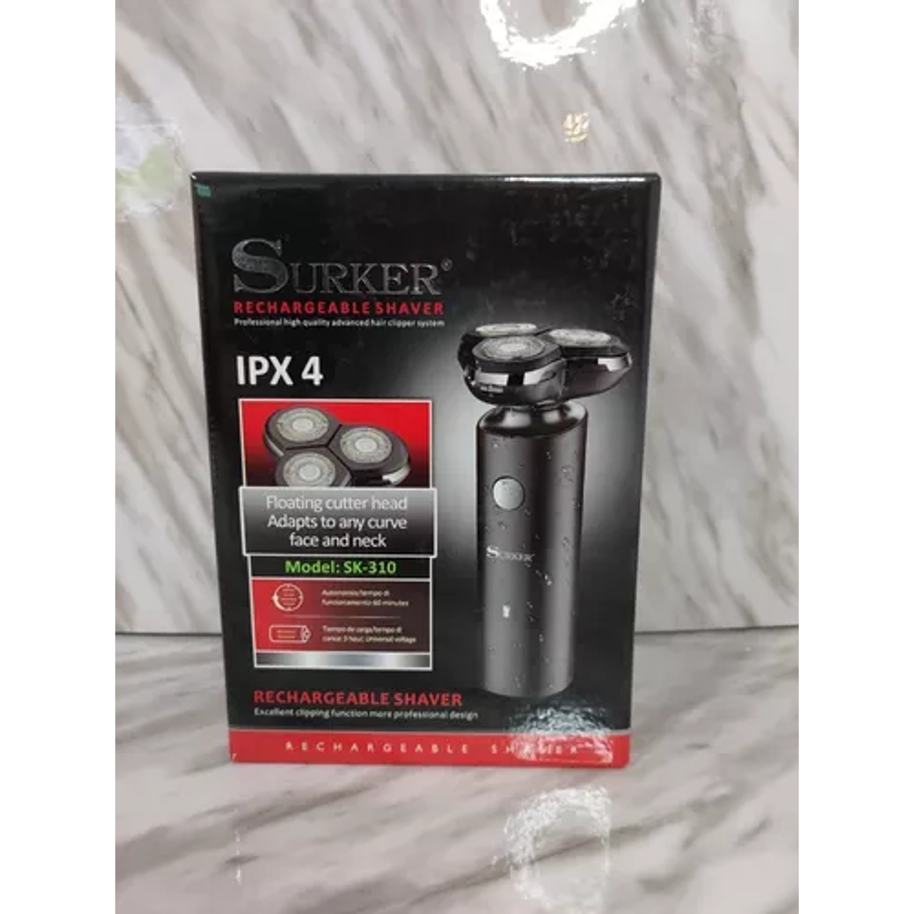 Maquina Para Afeitar Rasurar Recargable Surker Sk-310 2