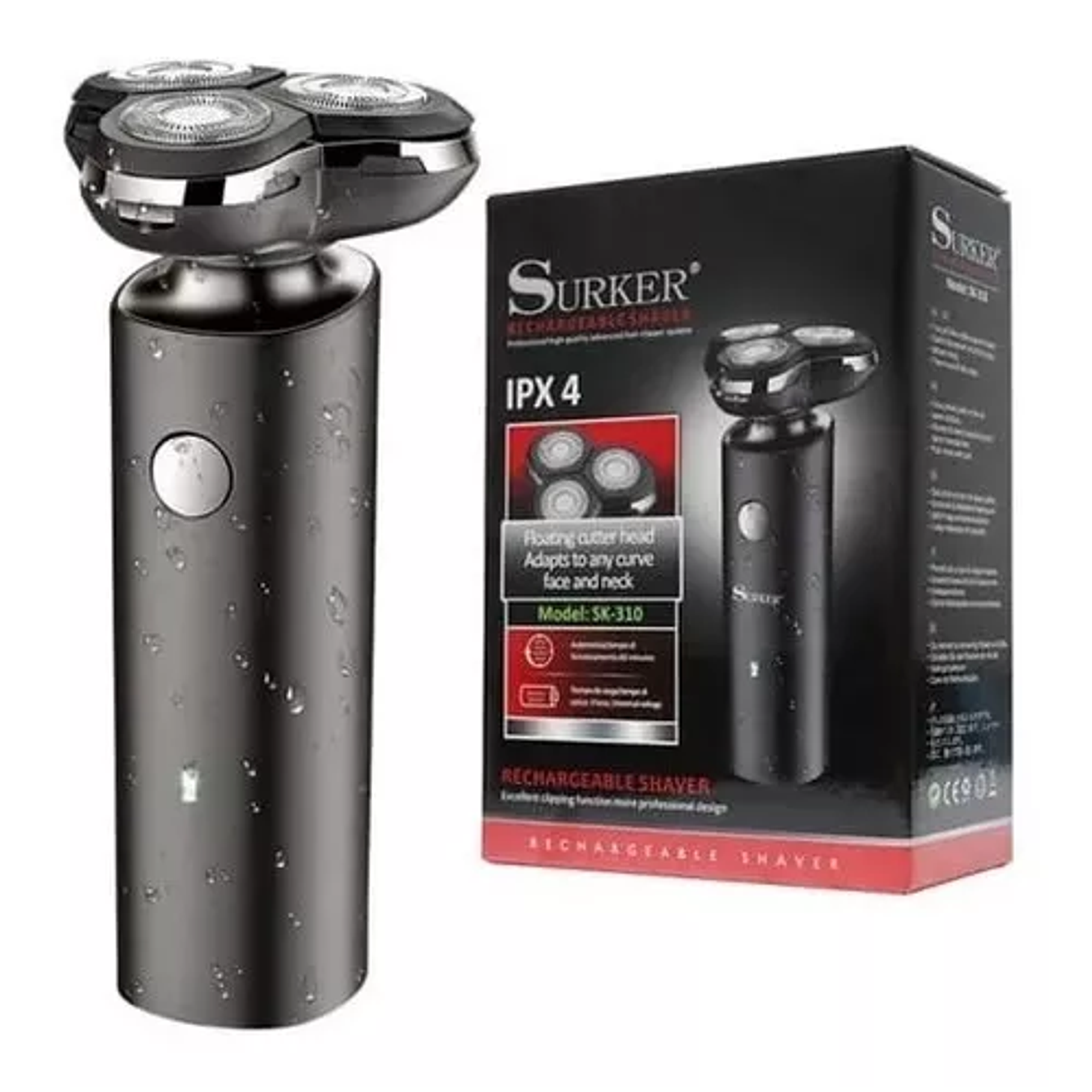 Maquina Para Afeitar Rasurar Recargable Surker Sk-310 7