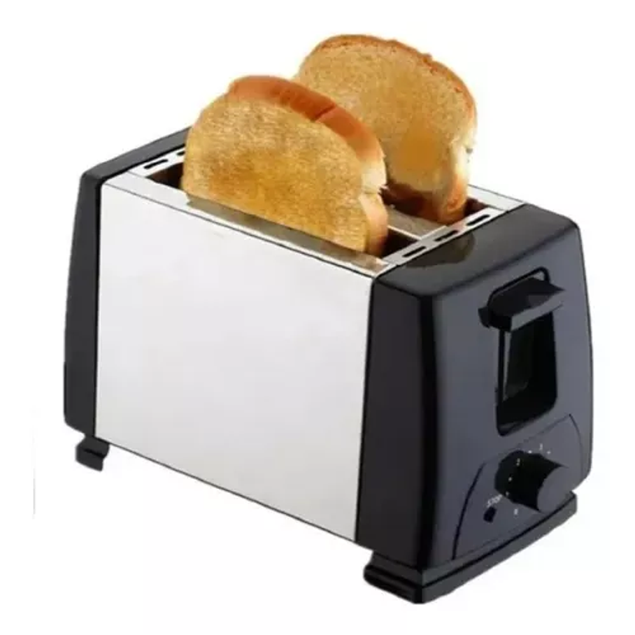 Tostador De Pan Eléctrico De Acero Inoxidable Dos Rebanadas  1