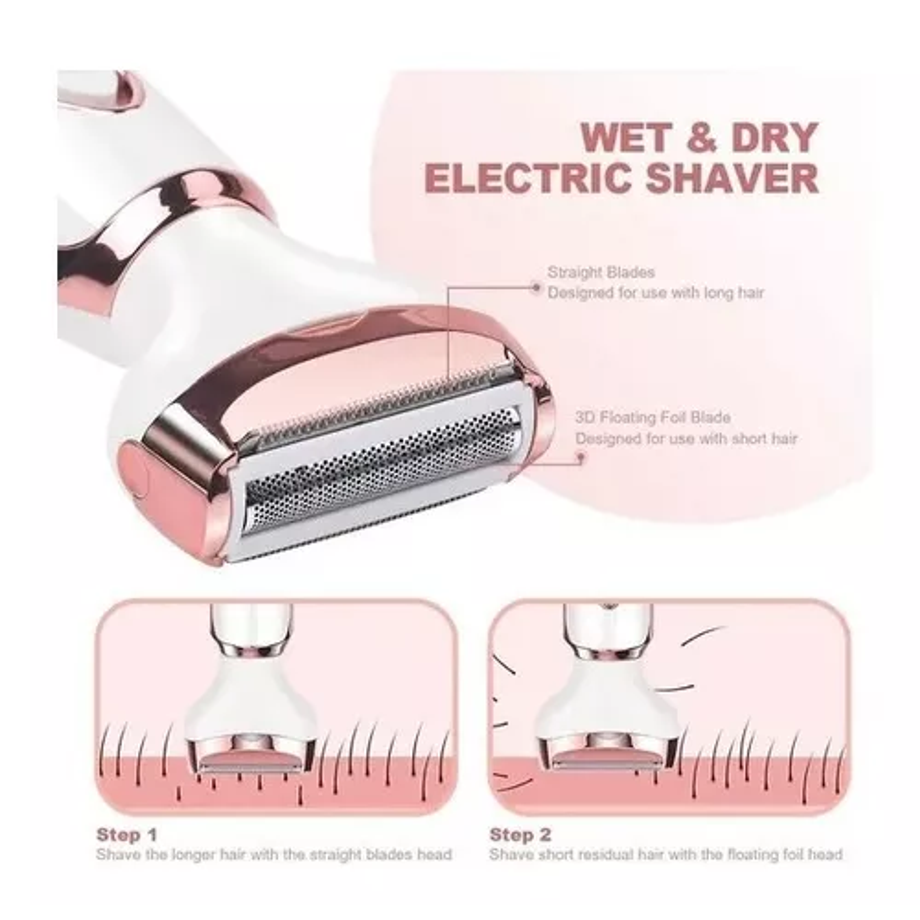 Depiladora 4 En 1 Para Mujer Cejas Rostro Cuerpo Afeitadora 2