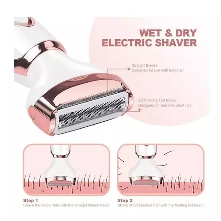 Depiladora 4 En 1 Para Mujer Cejas Rostro Cuerpo Afeitadora 2