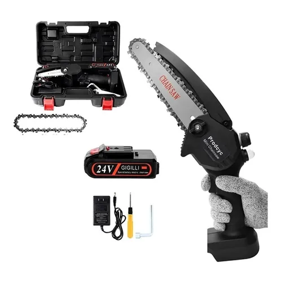 Mini Motosierra Eléctrica Inalámbrica Pequeña De 6 Pulgadas 1
