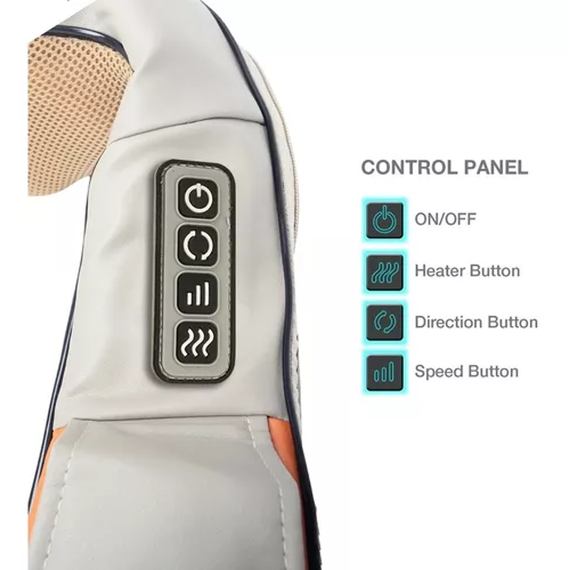 Masajeador Eléctrico Portátil Cervical Beige 110v/220v 3