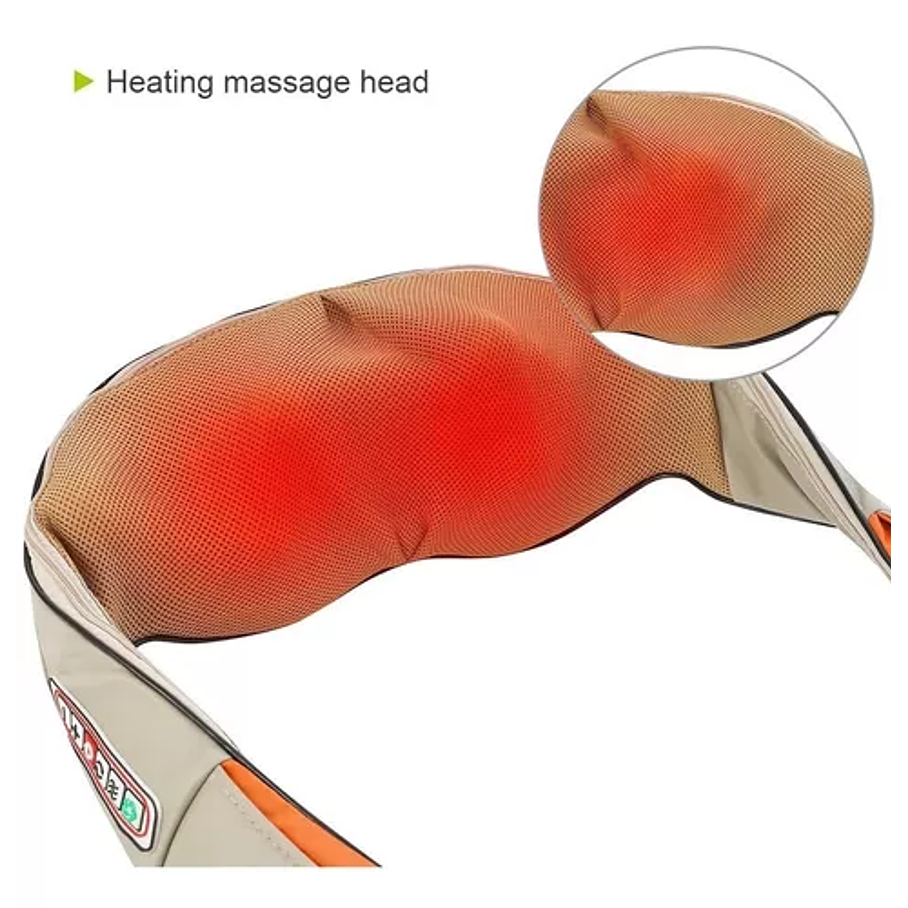 Masajeador Eléctrico Portátil Cervical Beige 110v/220v 6