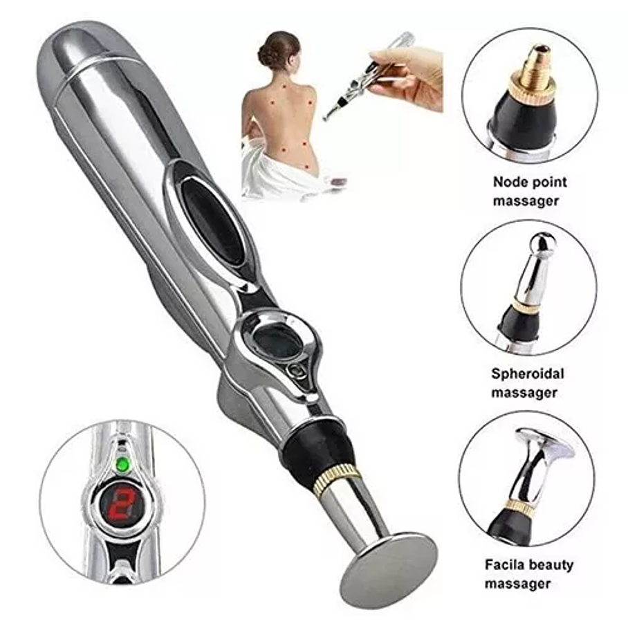 Lapiz Masajeador Acupuntura Portatil Masajeador Electrico 3