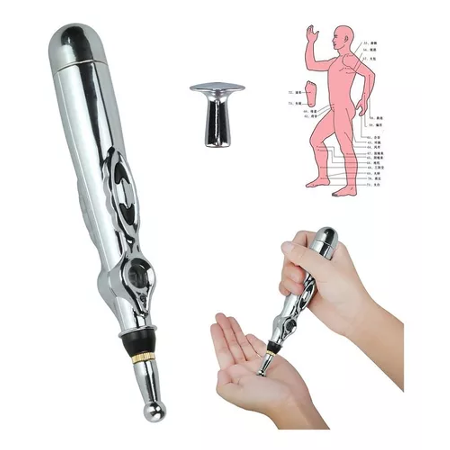 Lapiz Masajeador Acupuntura Portatil Masajeador Electrico 5