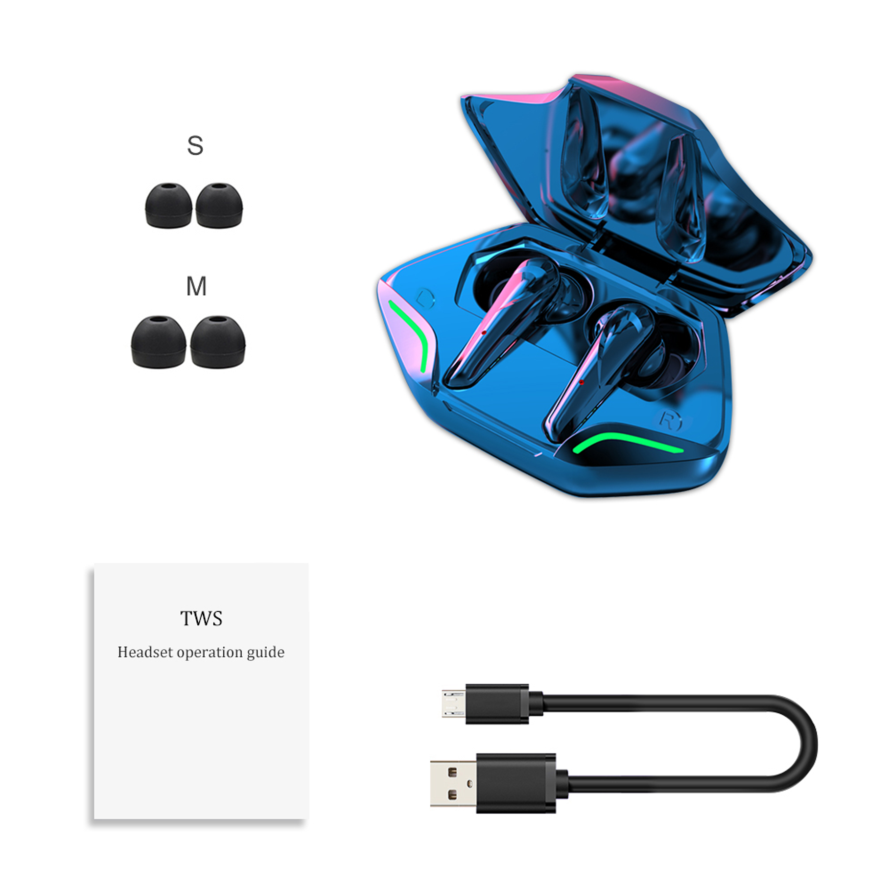 Audifonos Gamer Inalambricos Bluetooth 5.0 Ks08 1