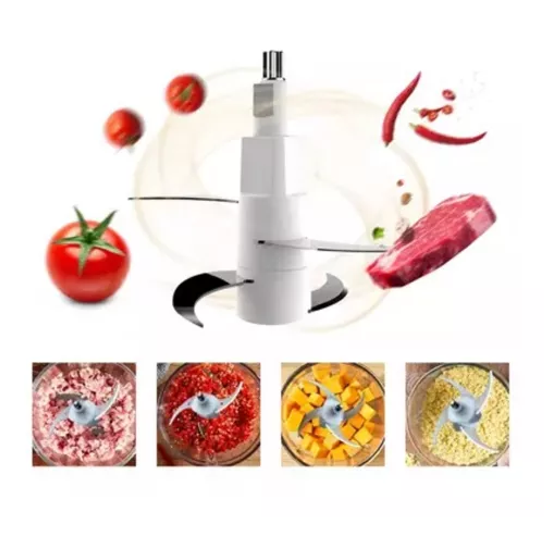 Picadora Procesadora De Alimentos Raf 2 Litros 7