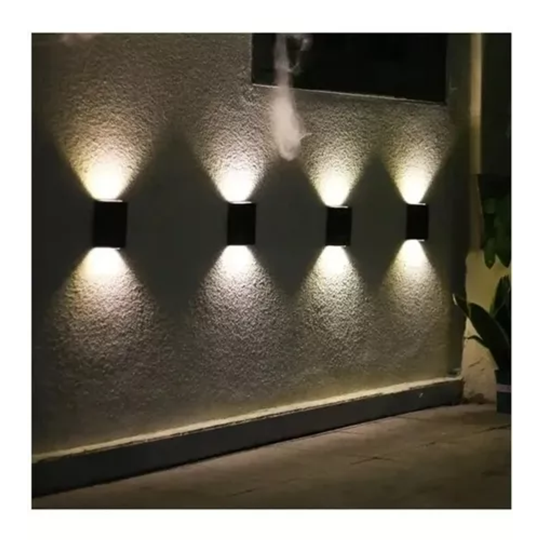 Pack 2 Lampara Solar de Pared Jardín Exterior  4