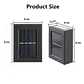 Pack 2 Lampara Solar de Pared Jardín Exterior  - Miniatura 6