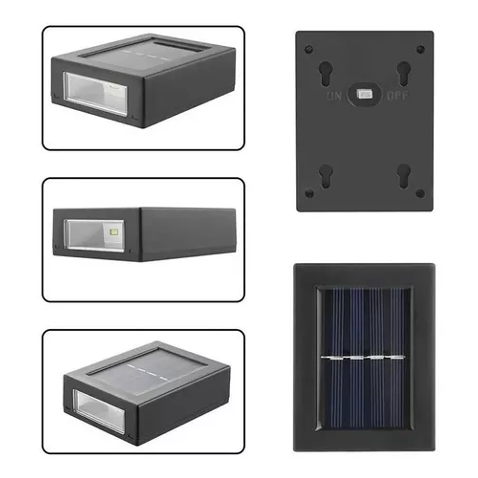 Pack 2 Lampara Solar de Pared Jardín Exterior  8