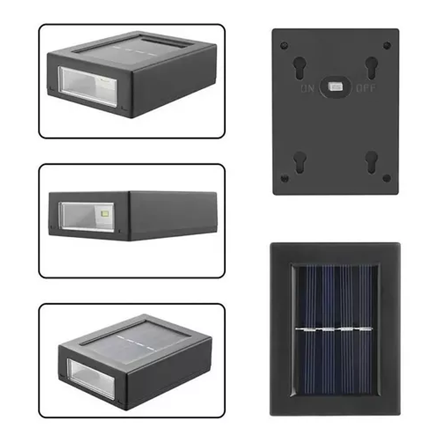 Pack 2 Lampara Solar de Pared Jardín Exterior  8